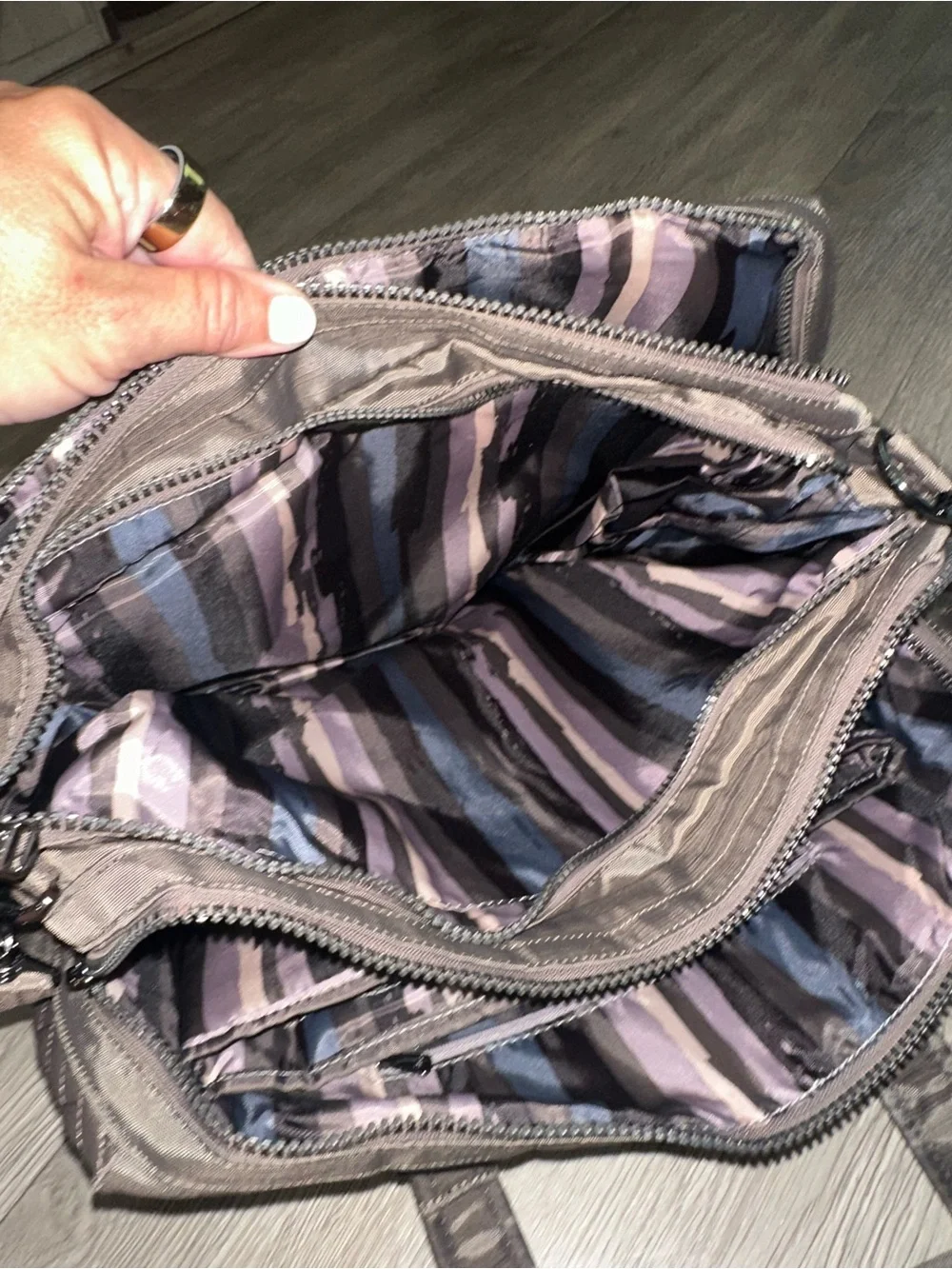 Lug Minibus Gray Brushed Pearl Carry All Travel Duffel Bag